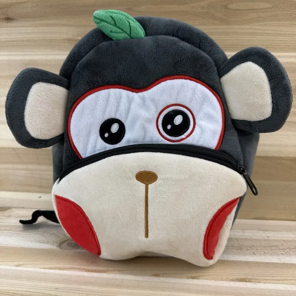 Kakoo Kids Toddler Backpack Monkey Face School Travel